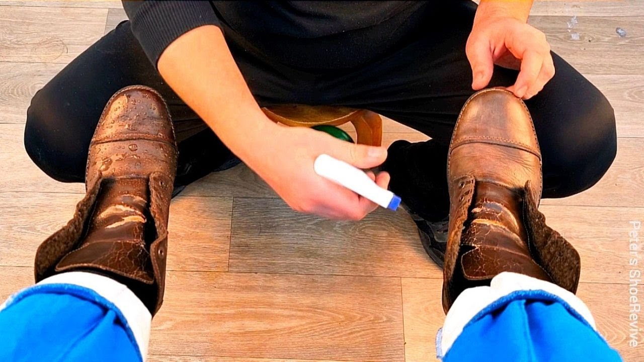 Perfect Shoe Shine Relaxing Care Cleaning Video