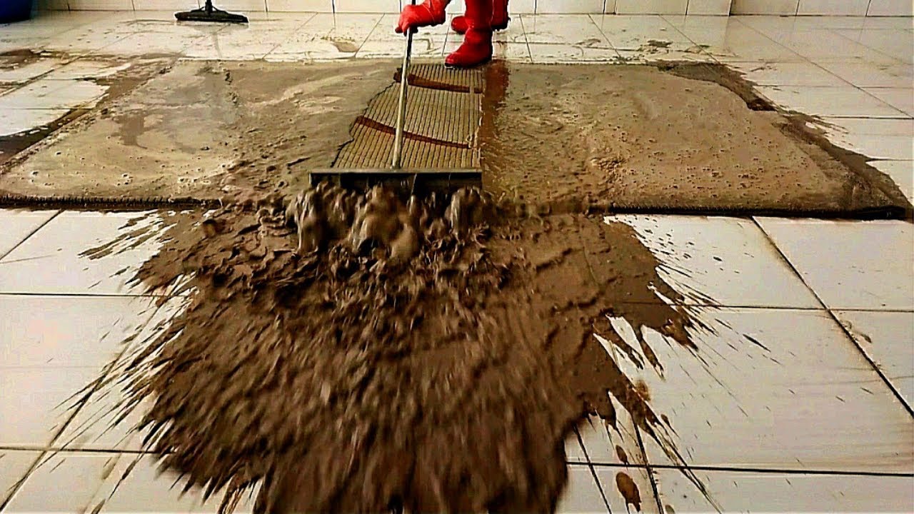 Slime Covered! Heavily Soiled Carpet Cleaning