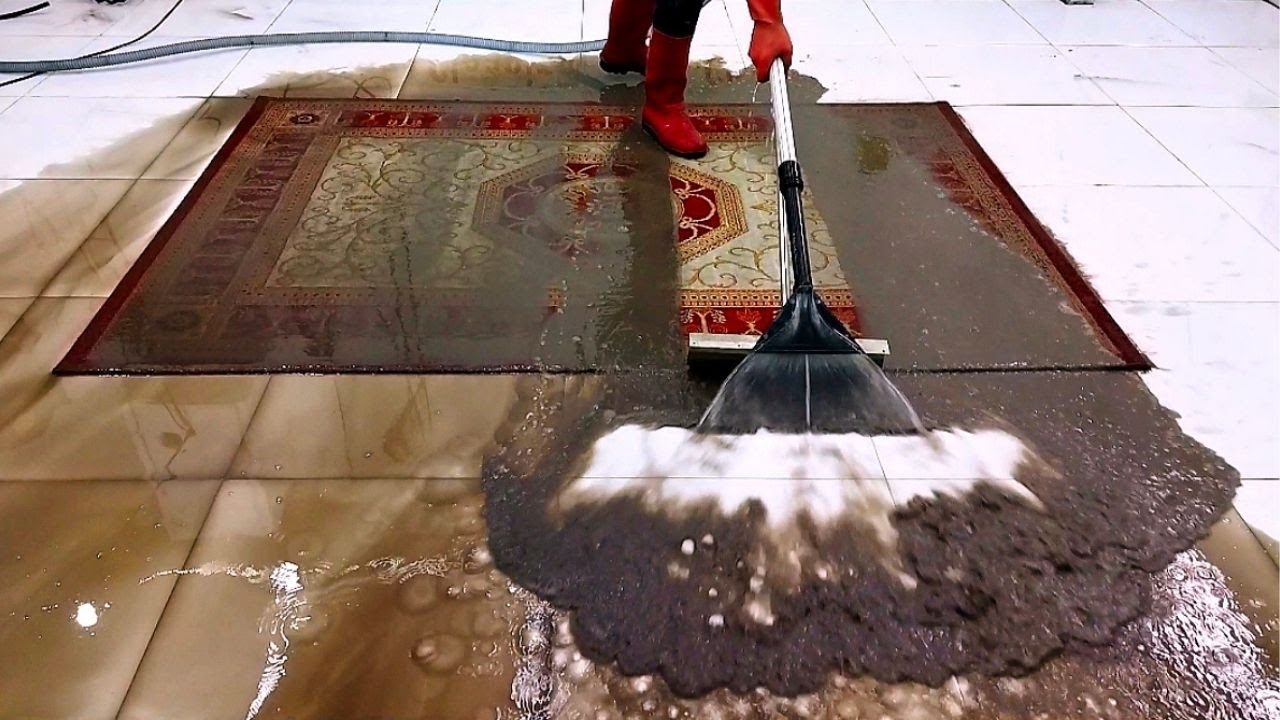 Pretty Color Dirty Rug – Satisfying Cleaning ASMR
