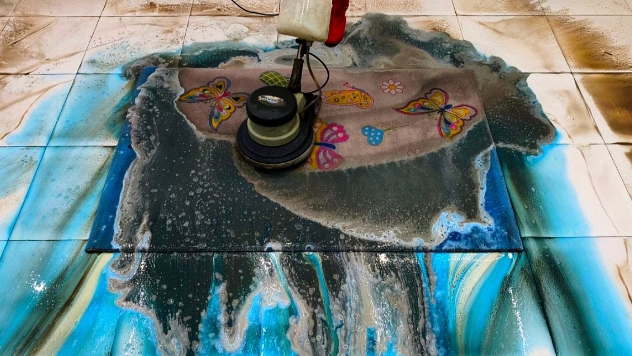 Special Effective Formula – Blue Dirt Remover Carpet Cleaning ASMR