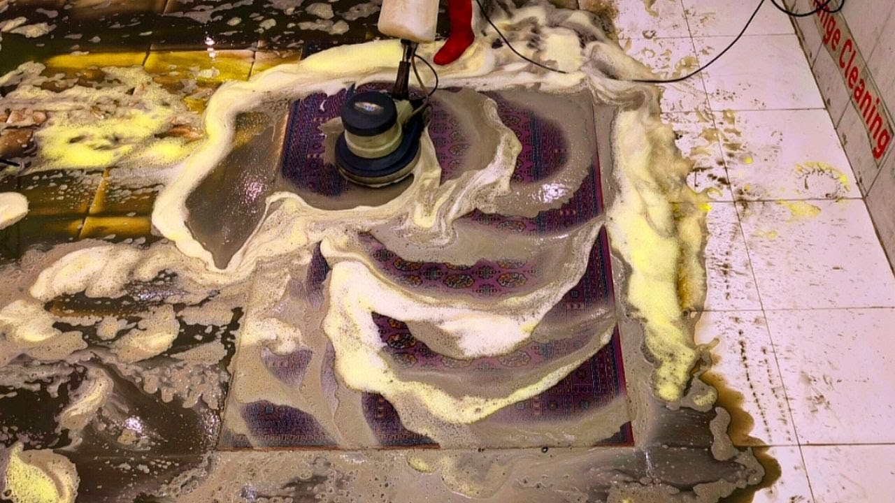 Horrible Dirty Nice Color Carpet – Oddly Satisfying Cleaning ASMR