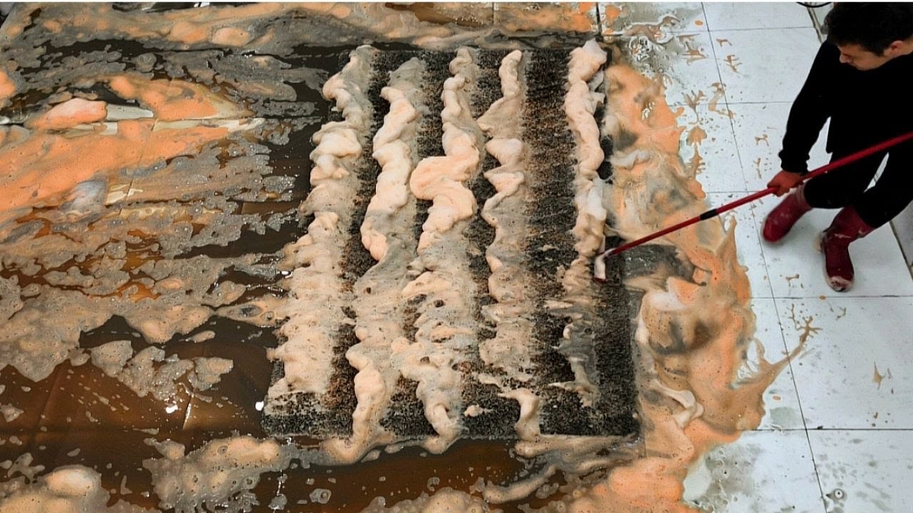 Extremely (Ultra) Dirty Shaggy Rug Cleaning – Satisfying ASMR