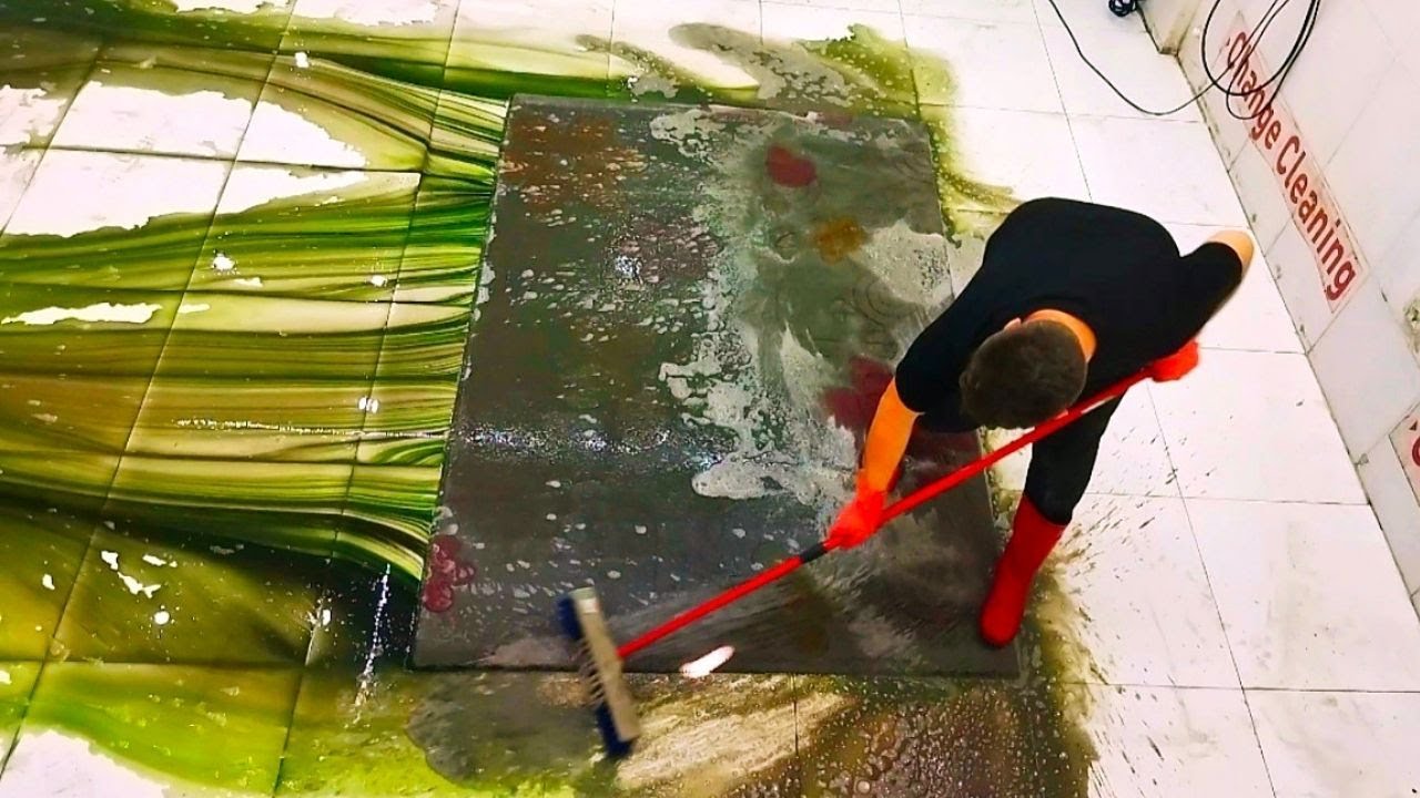 Surprisingly Green Dirty Carpet Cleaning – Satisfying ASMR