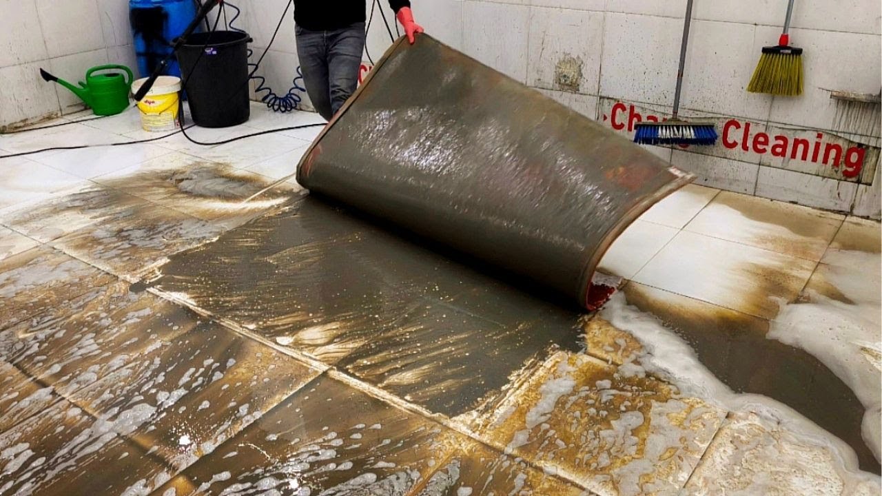 Half of the Carpet Remained in My Shop – Satisfying Cleaning ASMR