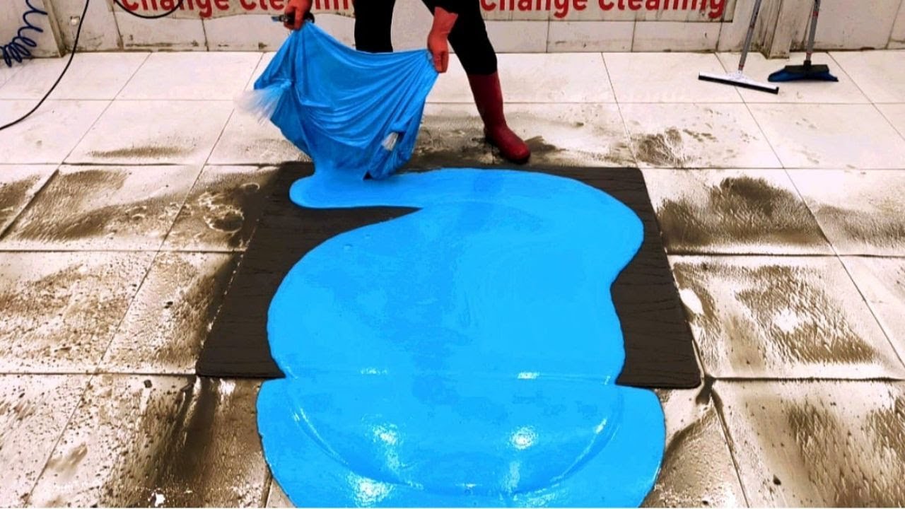 Extra Strong and Intense Blue Miracle Foam (Hand Made) – Satisfying Carpet Cleaning ASMR