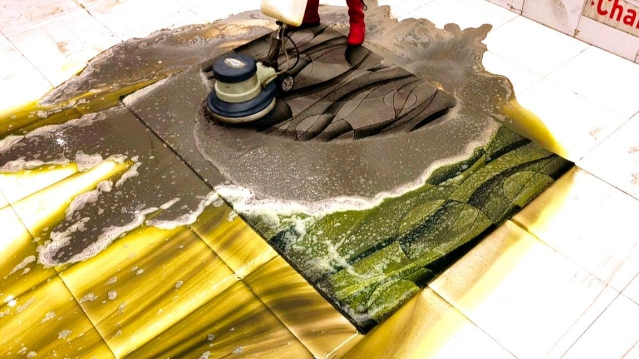 Strong Sticky Stubborn Dirty Carpet Cleaning – Satisfying ASMR Thumbnail