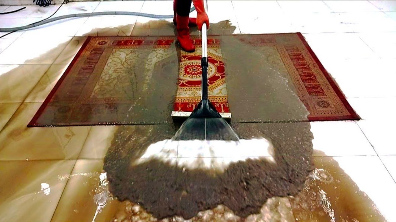 The Adventure of Cleaning the Surprisingly Dirty Very Old Carpet – Satisfying ASMR