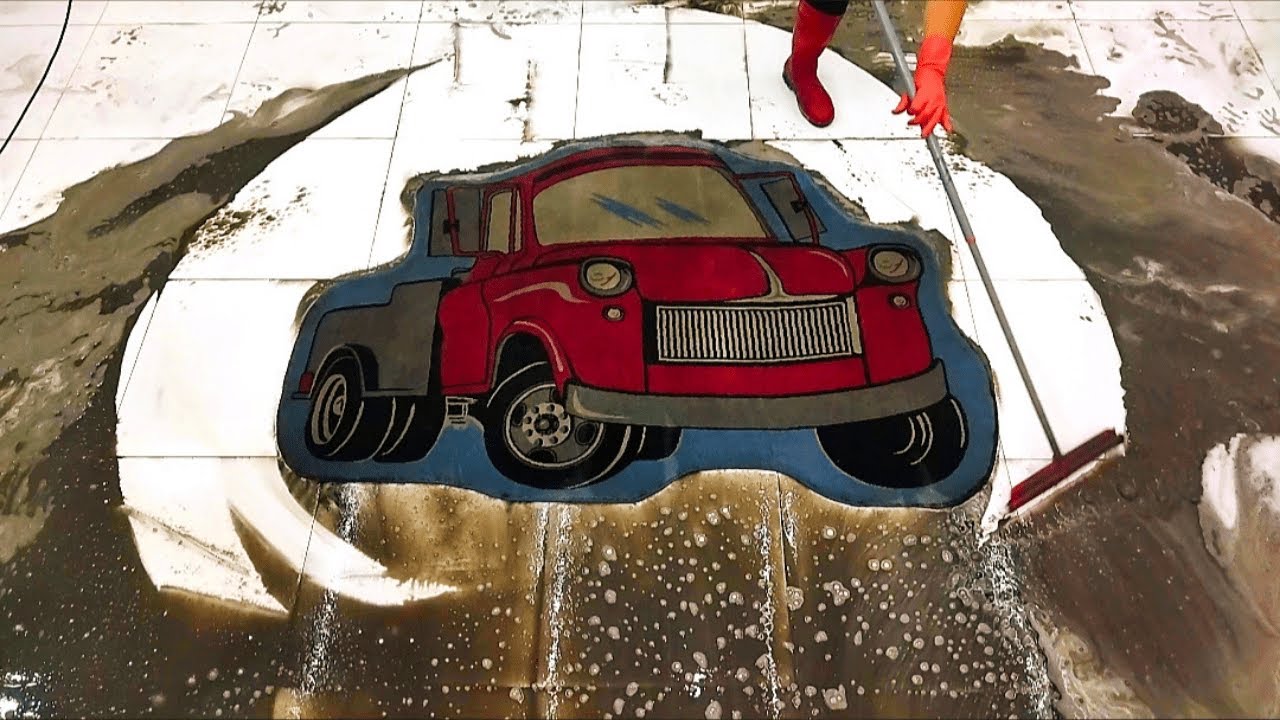 Monster Truck Has Become Invisible Due to Dirt – Satisfying Carpet Cleaning ASMR Thumbnail