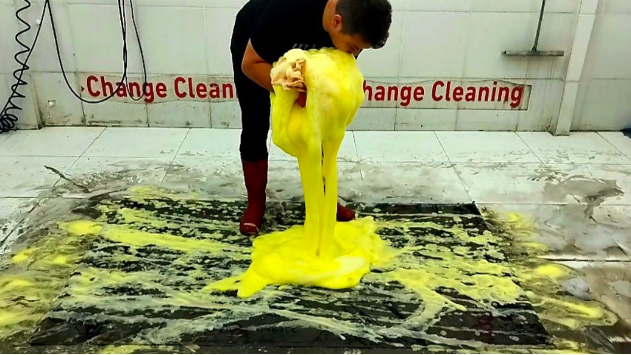 Extremely Dirty Heavily Flooded Carpet Cleaning – Satisfying ASMR