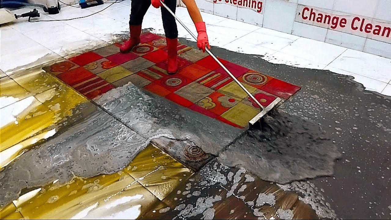 My Struggle with a Carpet with Very Old and Stubborn Dirt – Satisfying Carpet Cleaning ASMR