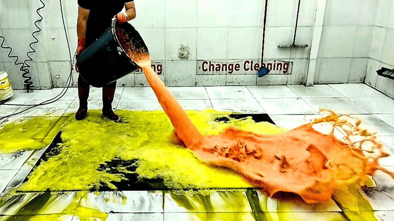 The Immersive Washing Process of the Most Heavily Soiled Carpet – ASMR