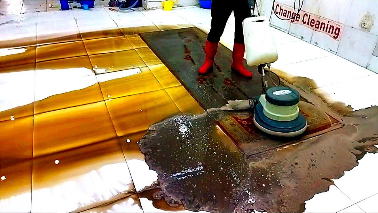 Extraordinary Beautiful Color Dirty Old Carpet Cleaning – Satisfying ASMR