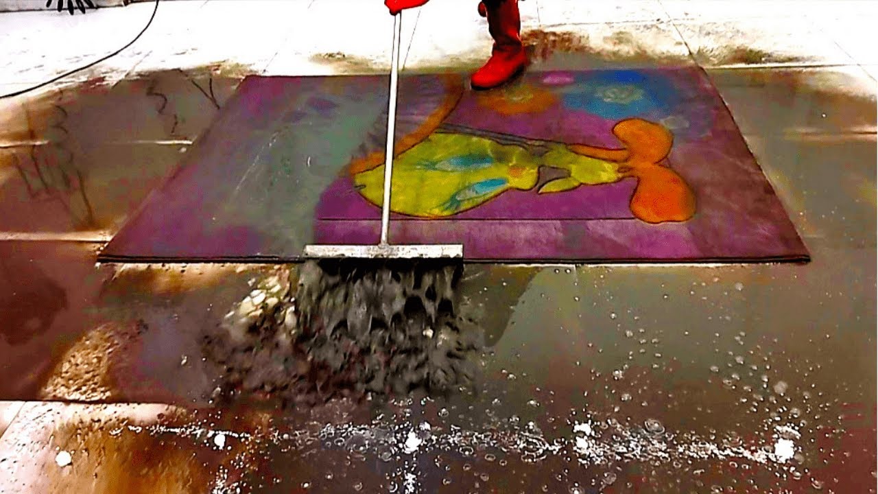Extremely Dirty The Cutest Rug Washing – ASMR