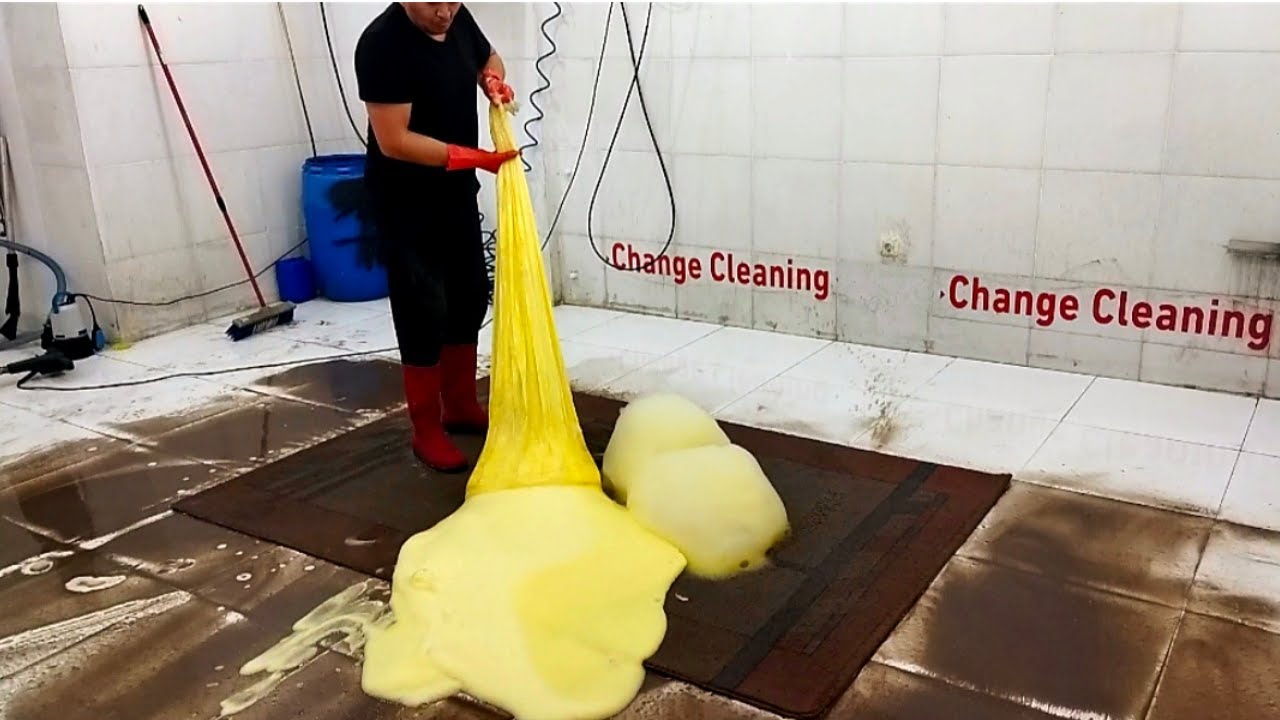 I Clean Heavily Soiled Carpets with Effective Washing Methods – Satisfying ASMR