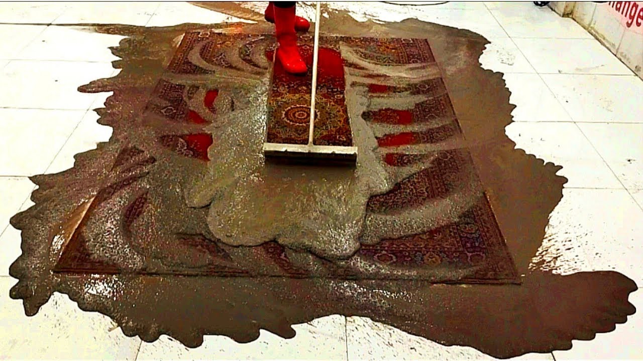Traditional Dirty Carpet Cleaning Full of Slime / ASMR Rug Washing Thumbnail