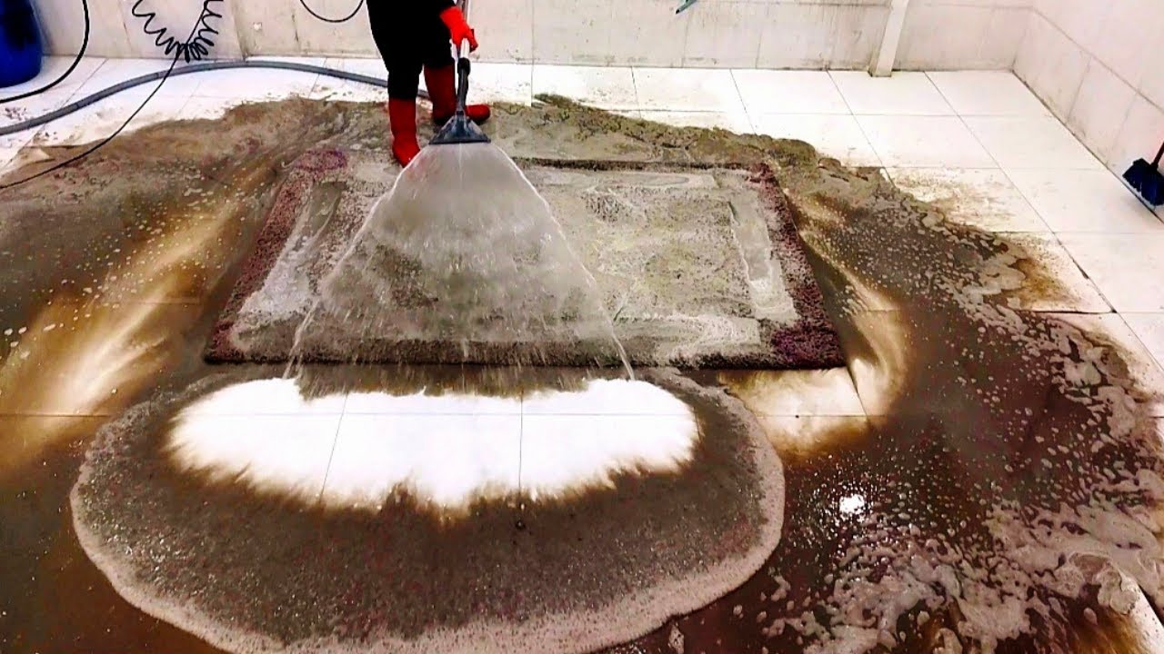 Horrible Dirty Ruined Shaggy Carpet Cleaning – Satisfying ASMR Thumbnail