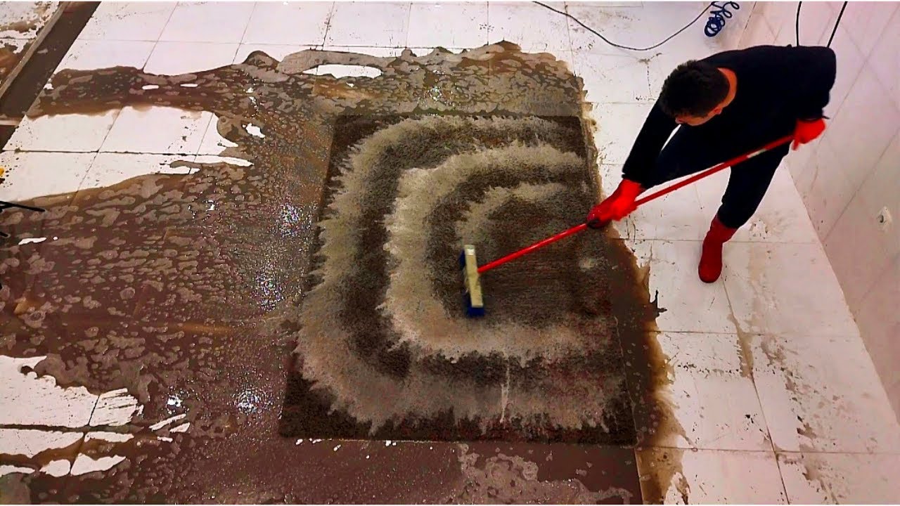 Slime Covered Extremely Dirty Carpet Cleaning – Satisfying ASMR