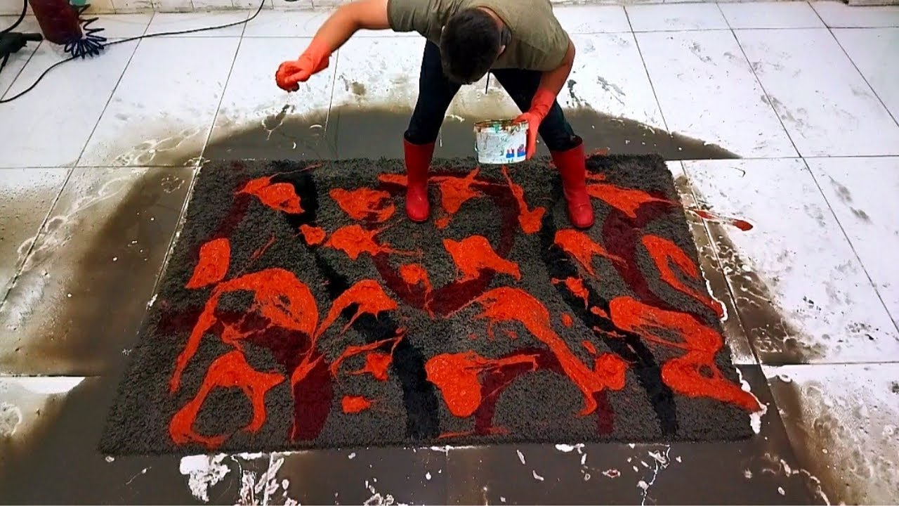 Scraping Stubborn Tough Dirt from Carpet – Satisfying Cleaning Video Thumbnail