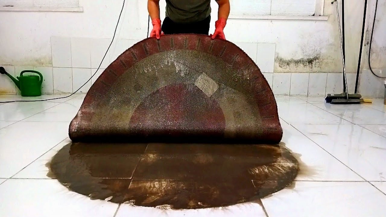 Unbelievable Dirty Round Cute Carpet Cleaning – Satisfying Rug Cleaning ASMR